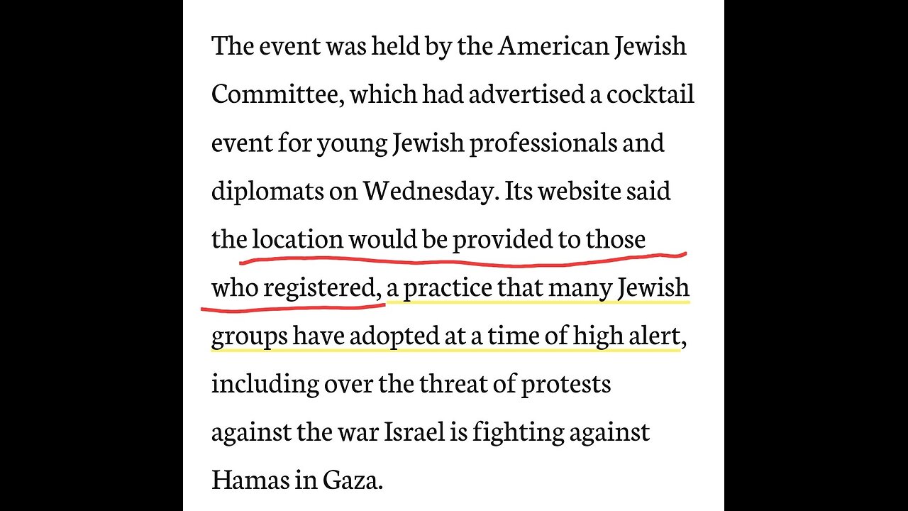 First news reports about the murders of 2 Israeli Embassy staffers in DC.