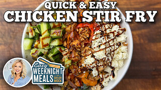 Quick and Easy Chicken Stir Fry on the Blackstone Griddle