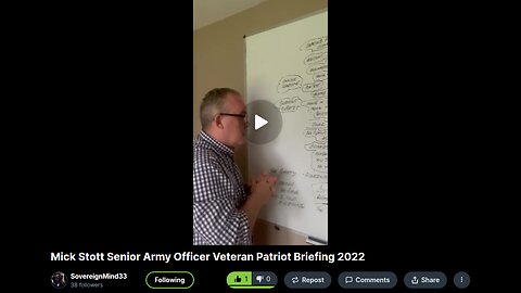 Mick Stott Senior Army Officer Veteran Patriot Briefing 2022