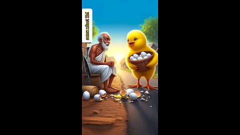 चिड़िया ने बूढ़े आदमी की मदद की #ai #viral #youtubeshorts #ytshots #trendingshort