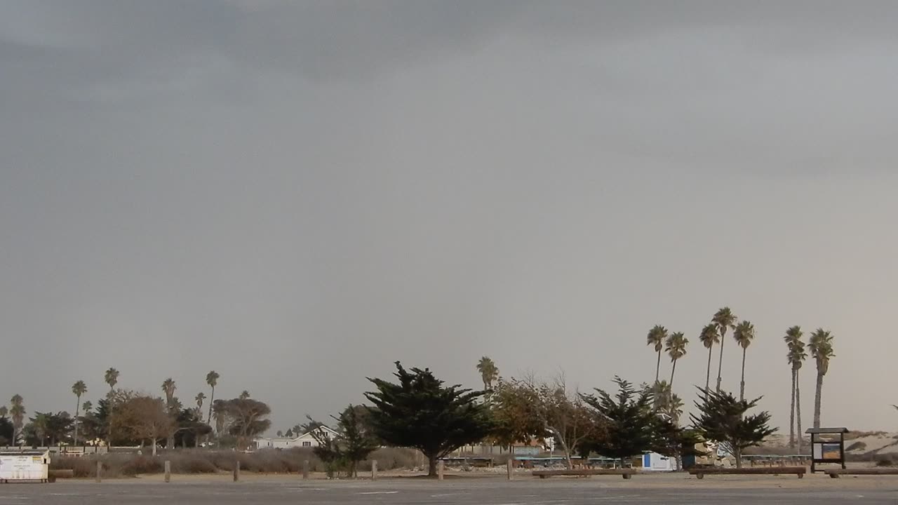 Lightning at the beach in Southern California.
