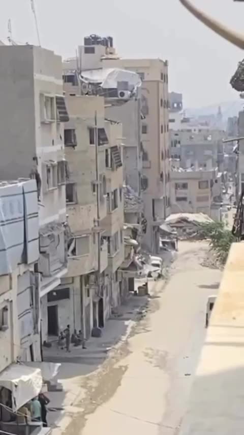 The moment an Israeli air strike hit a home in Al Sabrah neighborhood
