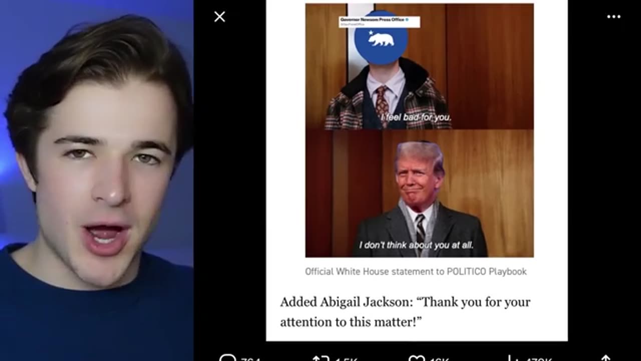 Trump ATTACKS Newsom At 3 AM In DERANGED POST