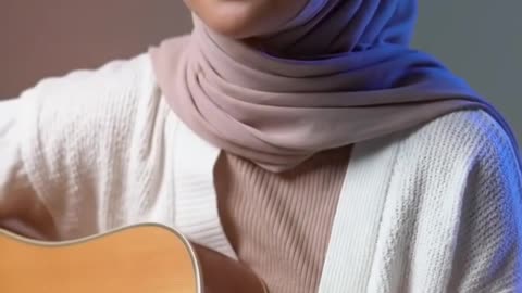 Chill Acoustic Guitar | #shorts #muslimah #acousticmood