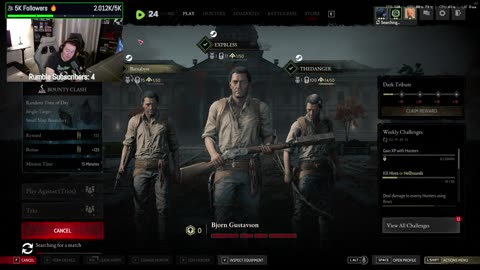 Why Am I Awake This Early - Hunt Showdown Madness #RumbleGaming