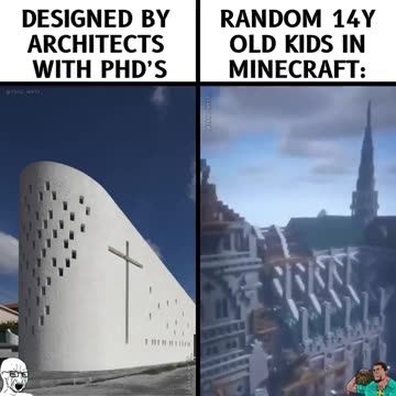 Kids on Minecraft vs PHD Architects