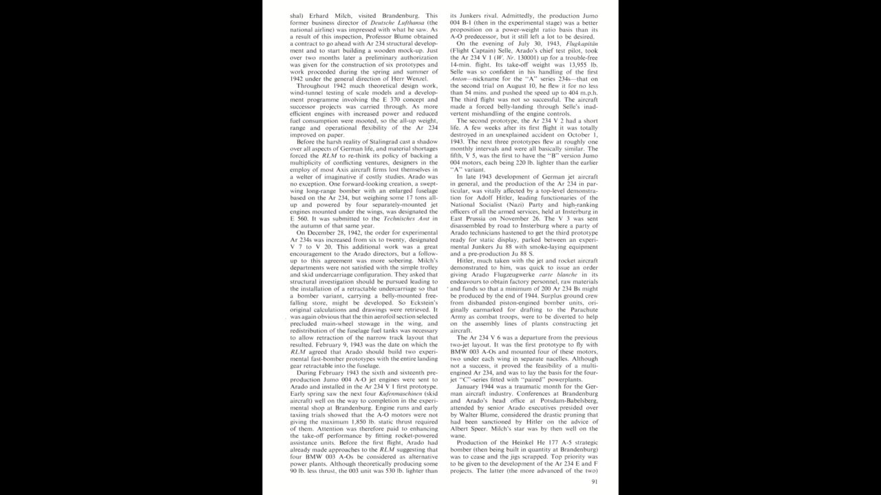 Arado Ar 234 Blitz Profile