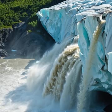 Evacuación masiva en Alaska por ruptura de glaciar.