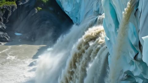 Evacuación masiva en Alaska por ruptura de glaciar.