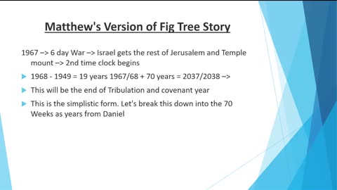 104 Full Time-Line From Israel to the End