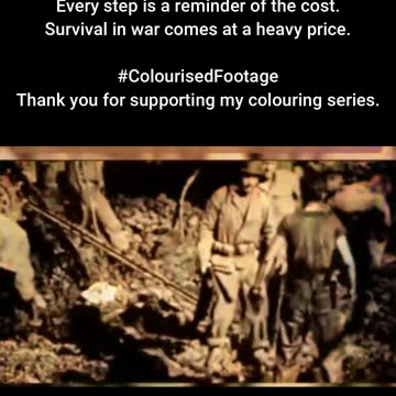 Lone Survivor After the Battle Sherman Tank 1944 #ColourisedHistory