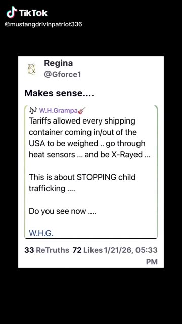 Tariffs also allow this...