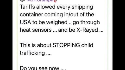 Tariffs also allow this...