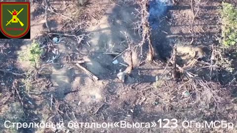 Guardsman of the 123rd Brigade Mined a Ukrainian Stronghold