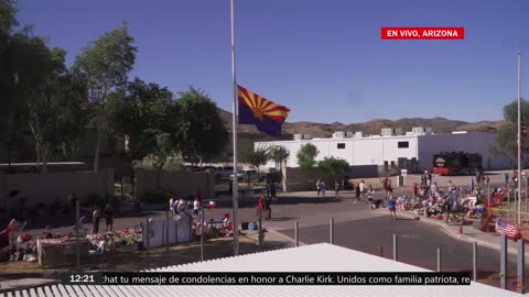 En directo: Memorial de Charlie Kirk en la sede de Turning Point USA, ARIZONA