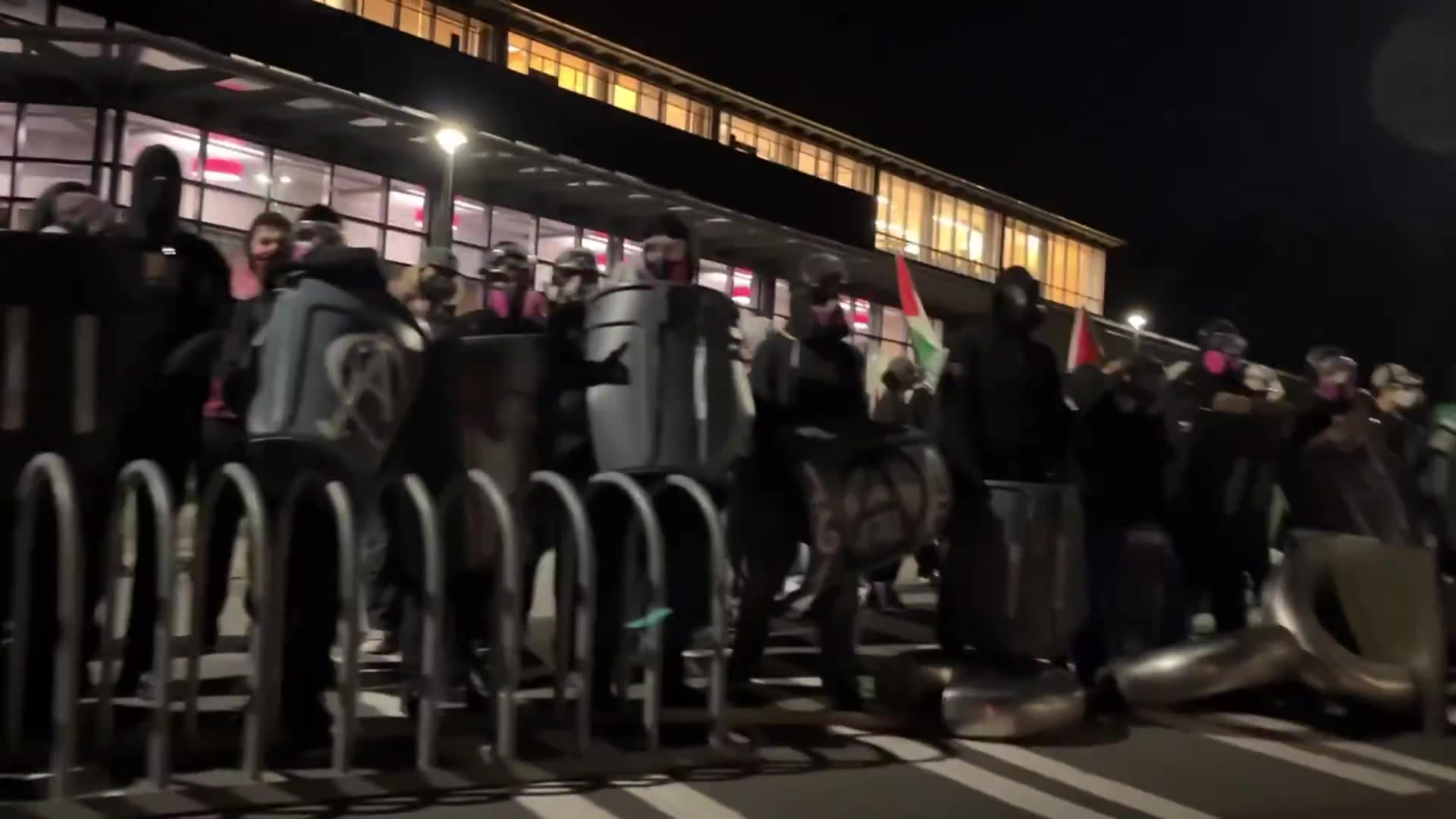 Antifa Took Over Parts of the University of Washington Monday Night to Protest Israel