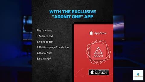 Adonit AI-Vocal Smart Voice Active Stylus. 9hrs of Recording While Writing, Rechargeable P