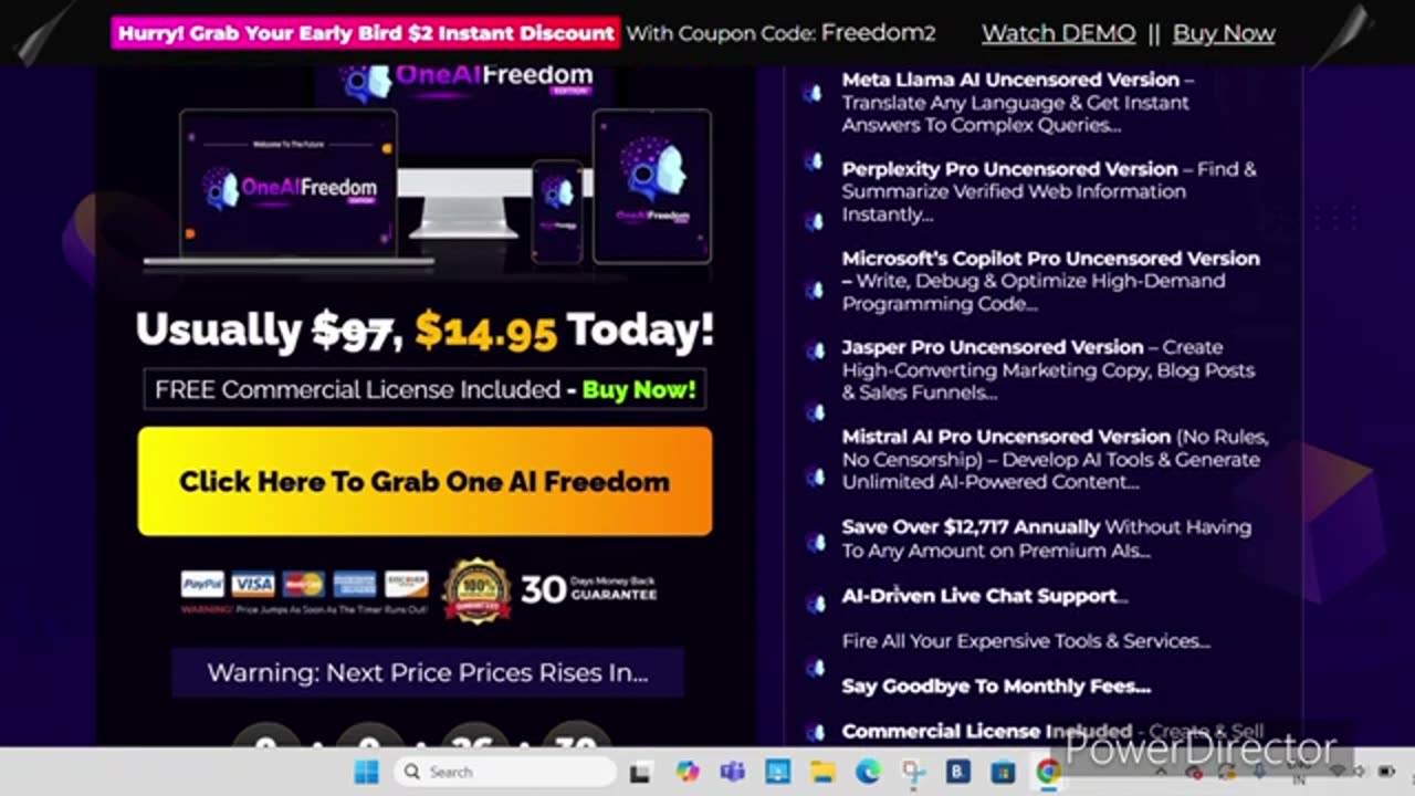 OneAI Freedom Review: Save $2,480/Year & Unlock a FREE Commercial License!
