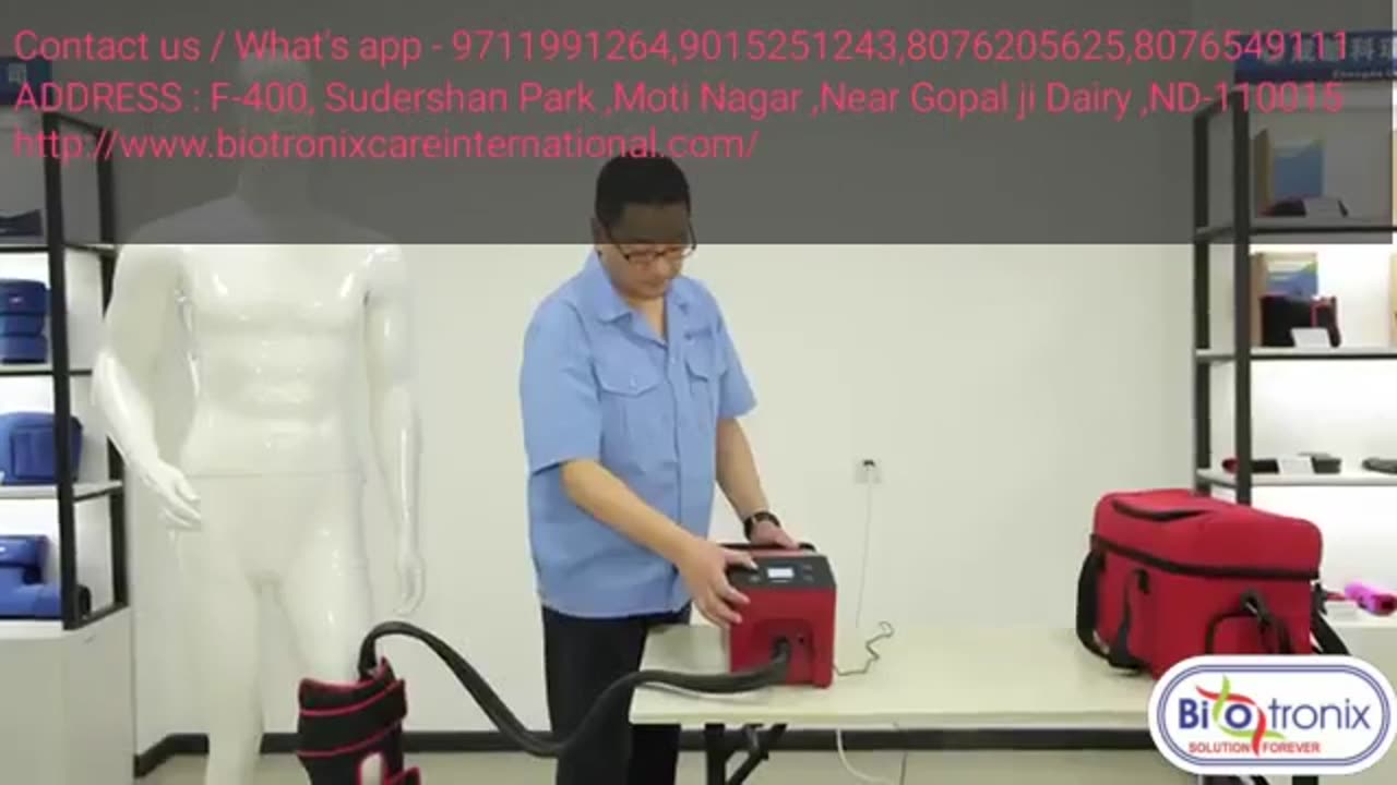Cryo Cold Therapy Physiotherapy Device with Knee Back Ankle Shoulder Cuff