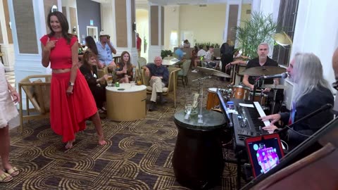 The Lady in Red Steals the Old Time Rock and Roll Show! : )