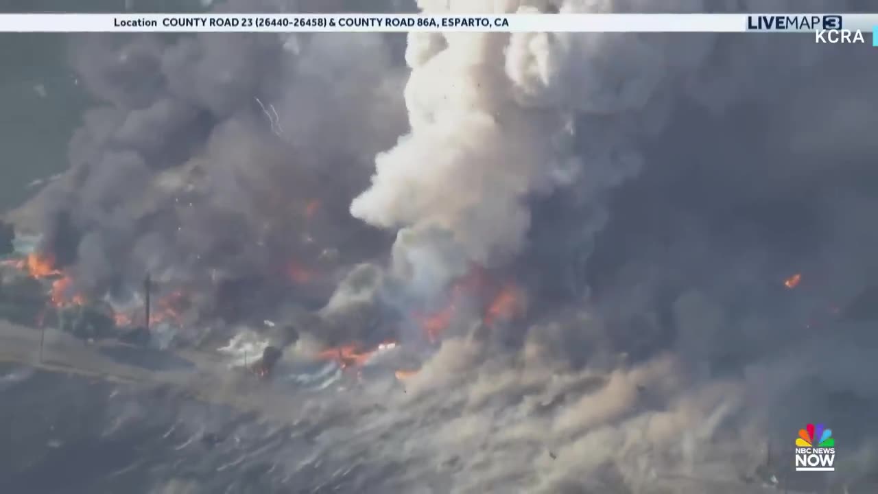 California fireworks warehouse catches fire and explodes