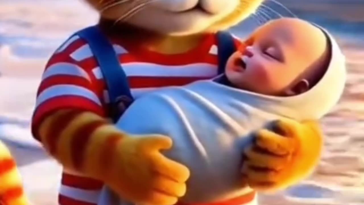 cat care to baby