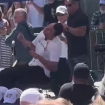 Close Up Angle of Charlie Kirk Getting Shot in the Neck