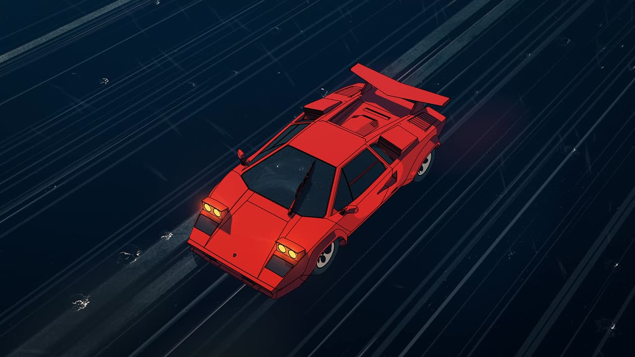 Red Car Dark Night Song