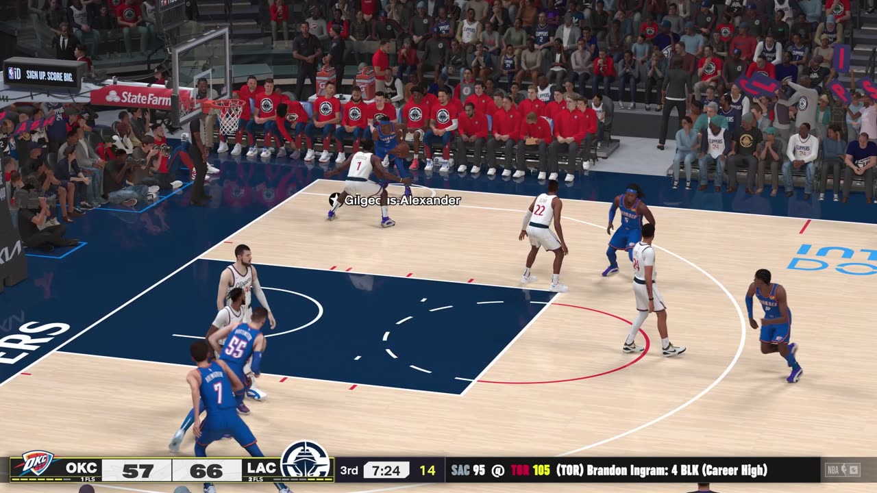 NBA 2k25 Oklahoma City Thunder Franchise Game 6 Thunder Vs Clippers CPU Vs CPU