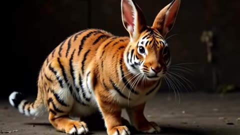 What if You Cross a TIGER with a RABBIT?! 🐯🐰 #fyp