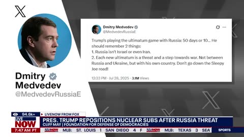 RPT: Russia says it has more nuclear subs positioned than the US
