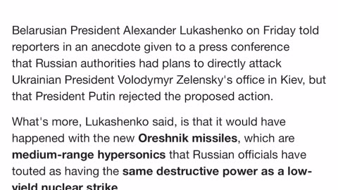 Russia is having mercy on Ukraine.. For now…