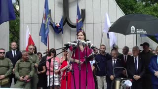 Kłamali, kłamią i kłamać będą, pikieta pod Sejmem RP przeciwko oszczerstwom wobec Polski i Polaków.