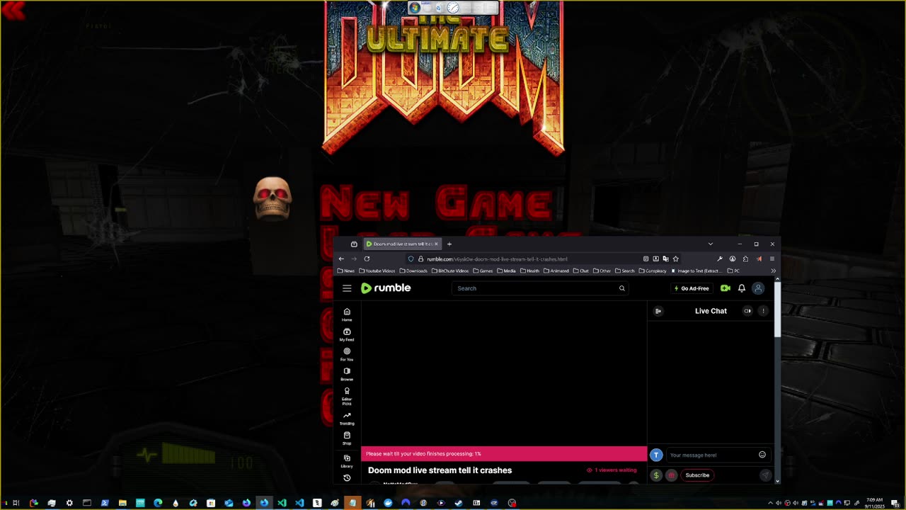 Doom mod live stream tell it crashes
