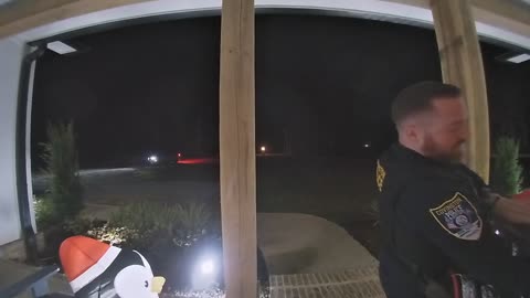 Covington Police Officer Delivers Order After Driver Gets Into Wreck