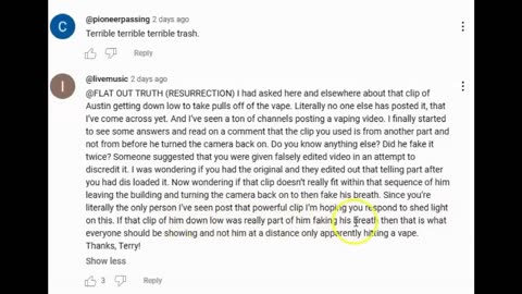 The Final Experiment Witsit "Vaping Footage" Disinfo Exposed!