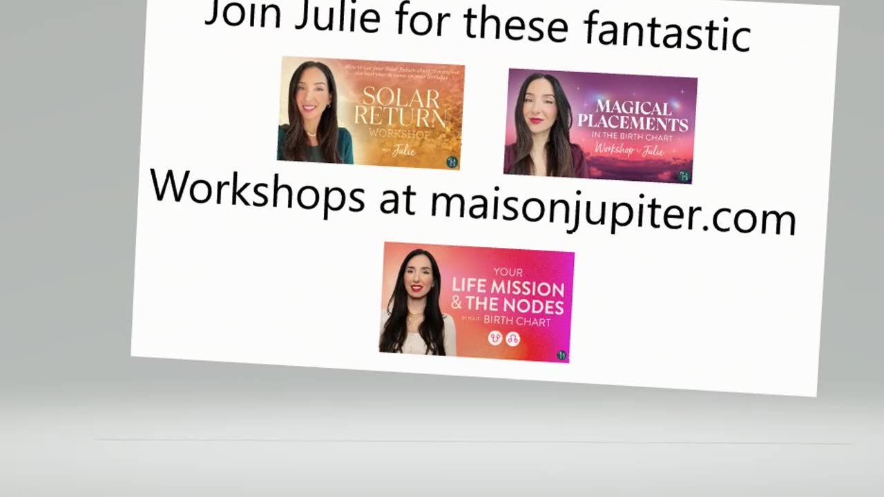 Workshops with @Julie Maison Jupiter