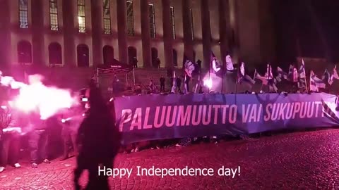 Remigration protest in Finland! Tuukka Kuru and Suomalaiset are staying busy.