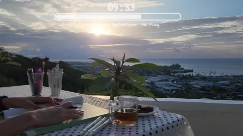 QUICK 30 MIN STUDY WITH ME and the clouds☁️Calm Piano 🎹 or how to overcome procrastination