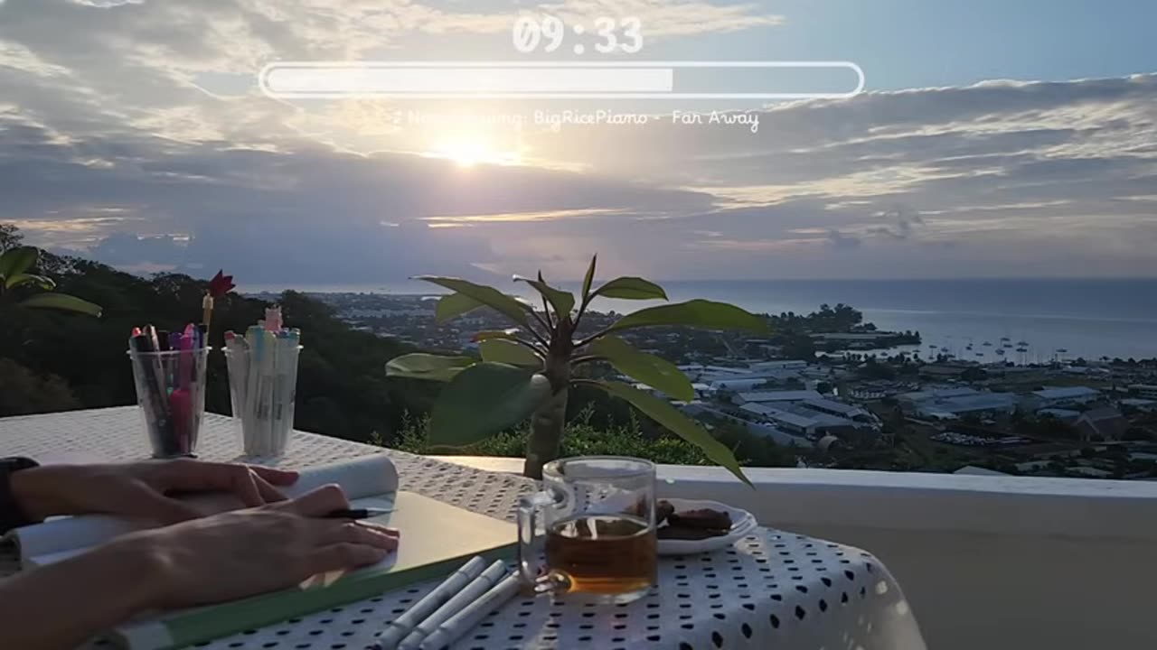 QUICK 30 MIN STUDY WITH ME and the clouds☁️Calm Piano 🎹 or how to overcome procrastination