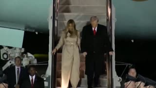 President Trump, First Lady Melania arrive for state visit in the UK