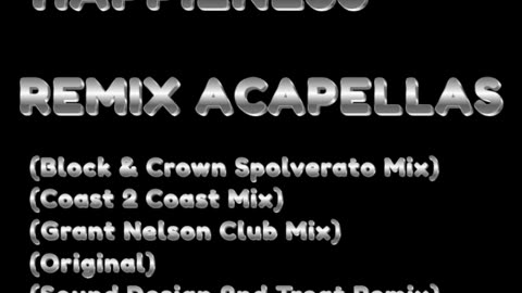 Sound De-Zign - Happiness [Remix Acapellas] [Acapellas UK]