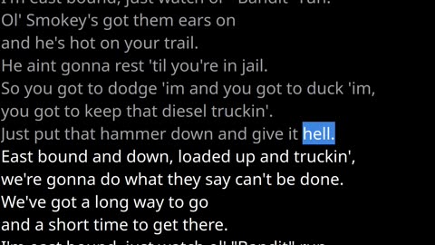 east_bound_and_down Jerry Reed Vocals