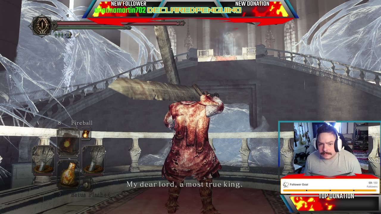 Dark Souls 2 Scholar of the First Sin Playthrough pt.12 Defeating Sir Alonne and the Ivory King!!!