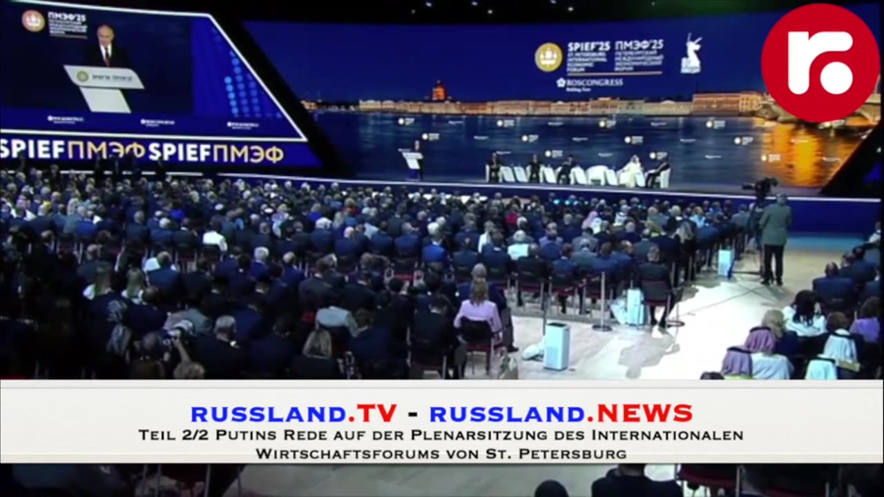 Putins Rede auf der Plenarsitzung des Internationalen Wirtschaftsforums - Juni 2025