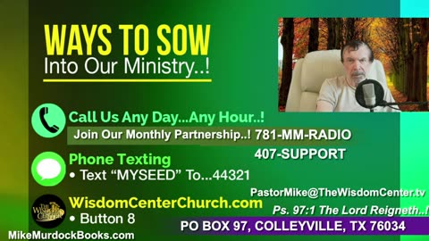 Fri. Sept. 19th - Golden Moments With Mike Murdock...!!!