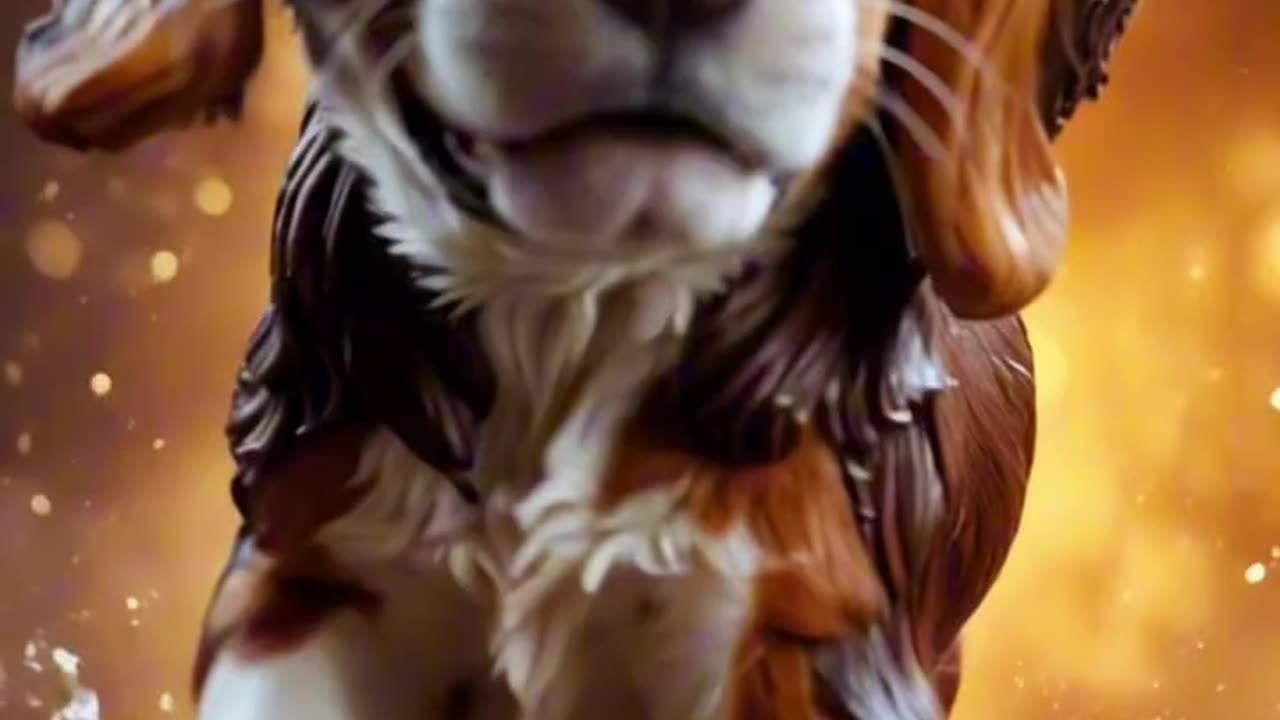 AI Video: Puppies Candy Golden Retriever Beagle Pomeranian