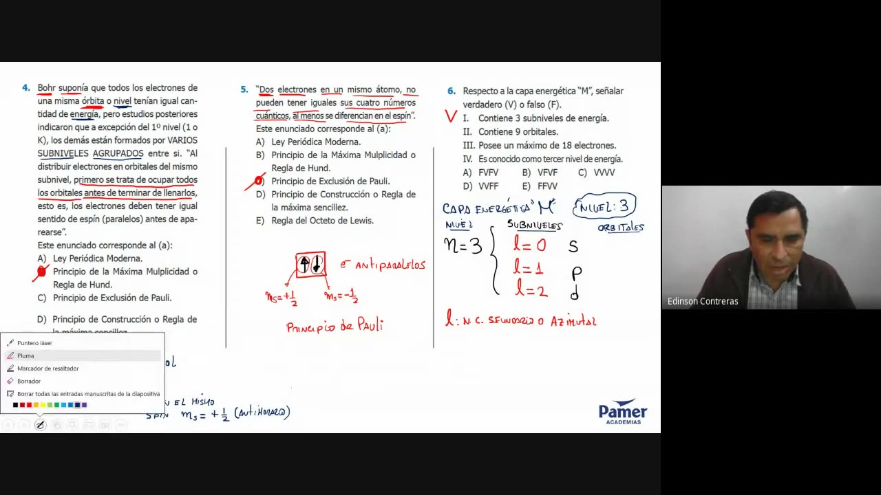 PAMER SEMESTRAL 2023 | Miscelánea | Química