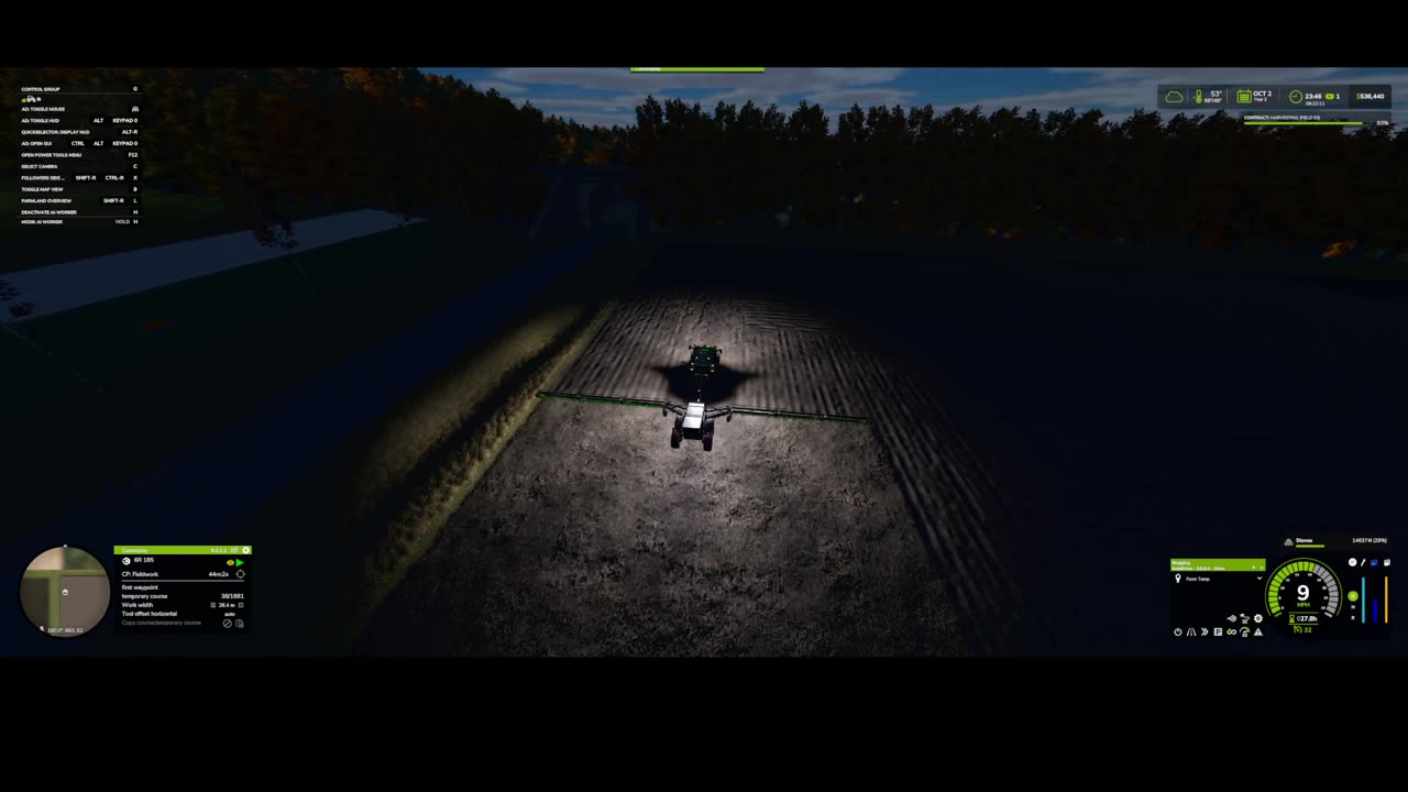 Autodrive and Courseplay farming on Dakota 4X