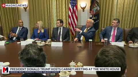 🇺🇸 President Trump hosts a Cabinet Meeting with MAGA Dream Team Members at The White House [LIVE]